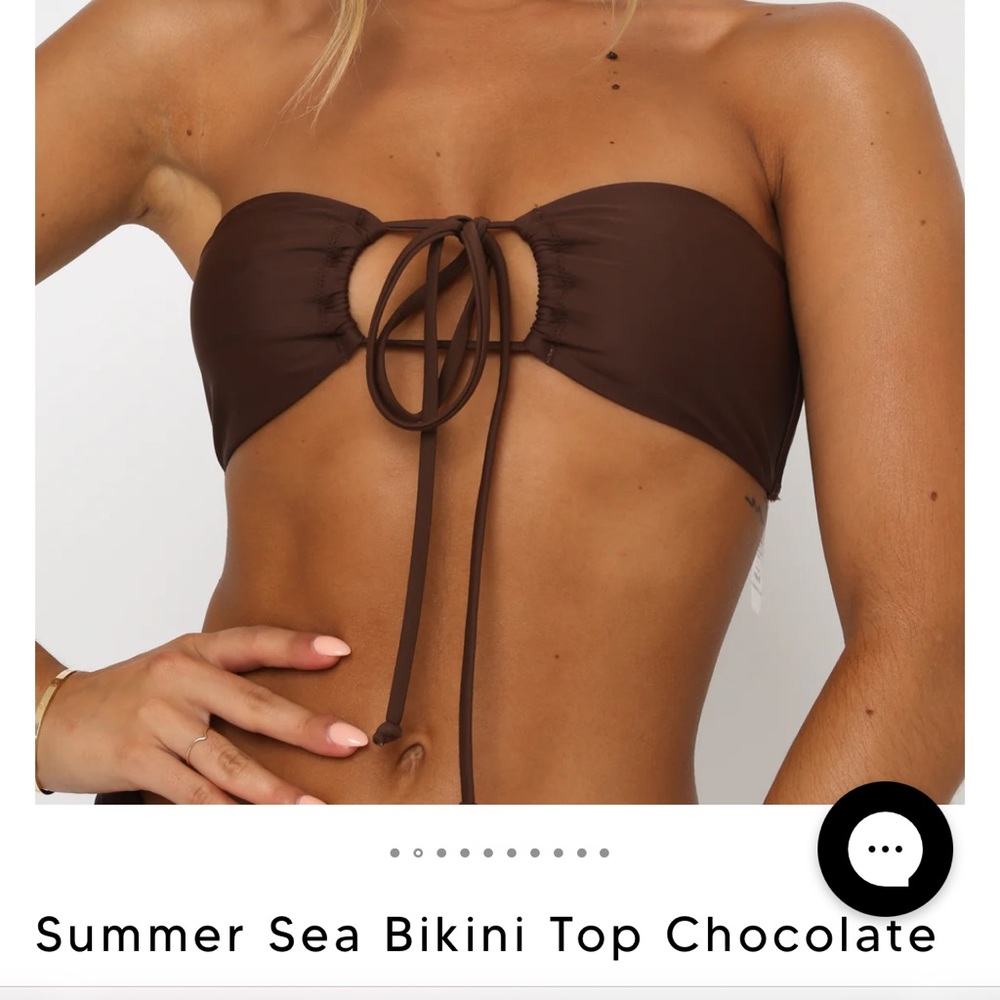 White Fox Bikini Top